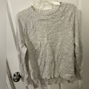 White with black and brown detailing Old Navy sweater